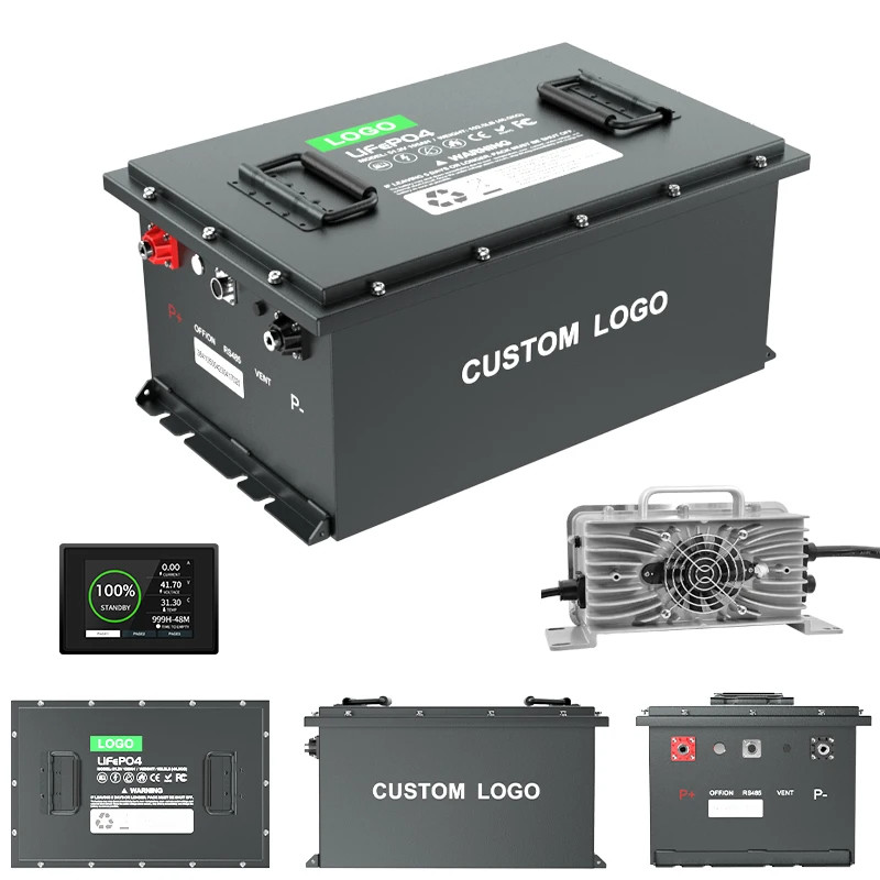 CLF 72V Bluetooth Golf Cart Battery with 1200 Cycle Life 2C Max Discharging Current and Lifepo4 Tech