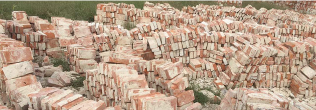 Long History Old Wall Bricks For Exterior / Interior Wall 240*50*20mm