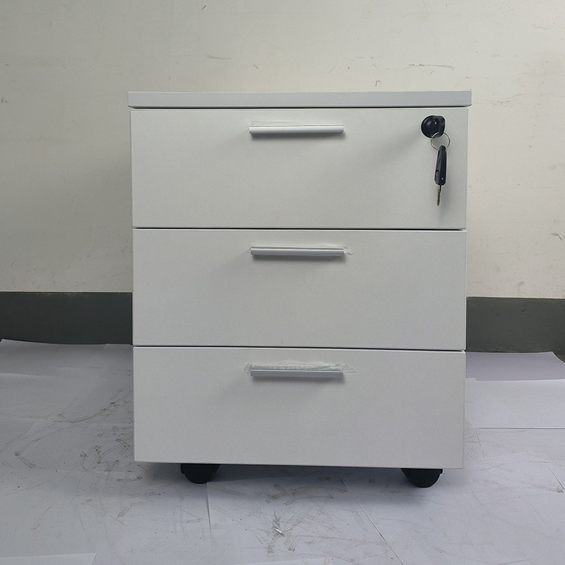 Office Storage Mobile Cabinet Wooden Mobile Pedestal 3 Drawer Lateral Filling Cabinet