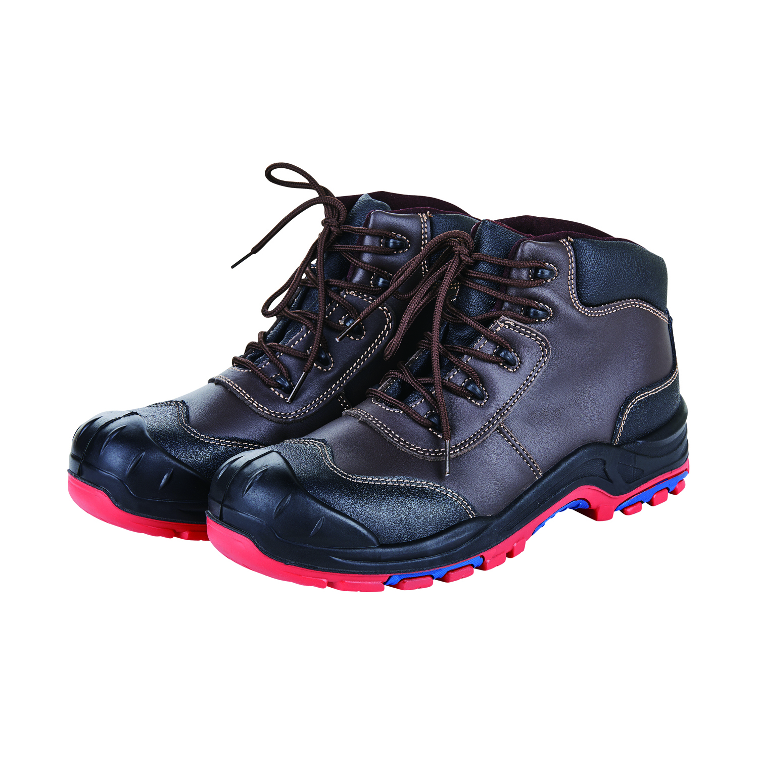 Leather Work Shoes Footwear Safety Boots for Winter Season Midsole Material PU