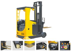  Seat Type Electric Reach Truck Forklift , Narrow Aisle Reach Truck 6.2m Lifting Height Manufactures