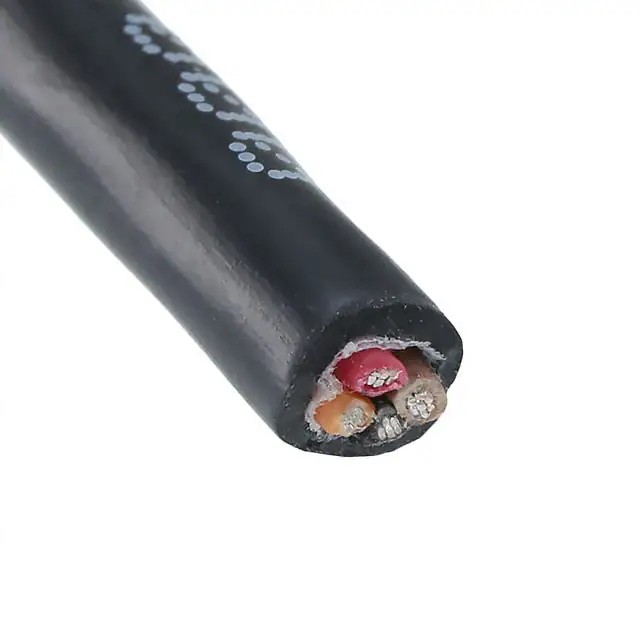 25004 Bk199 Alpha Wire Cable 4cond 22awg Black Feet