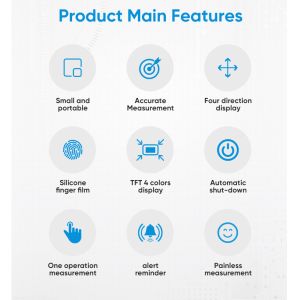 Spo2 Portable Pulse Oximeter Pulse Oximeter Black Finger Pluse Oximeter Pulse