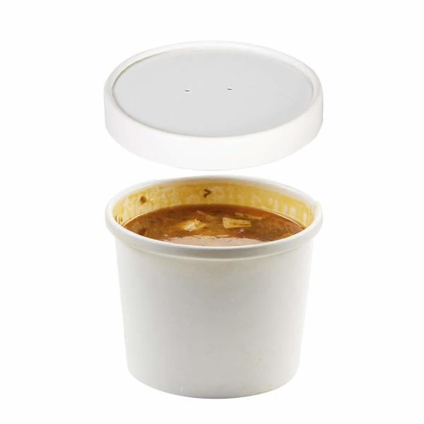 Restaurant Take Away Food Grade Paper Bowl Flexo Print Takeaway 6oz Disposable