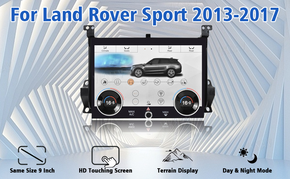 New Upgrade 10.4 Inch AC Panel For Range Rover Sport L494 2013-2017 Air Condition Board Climate Control Car Radio Touch