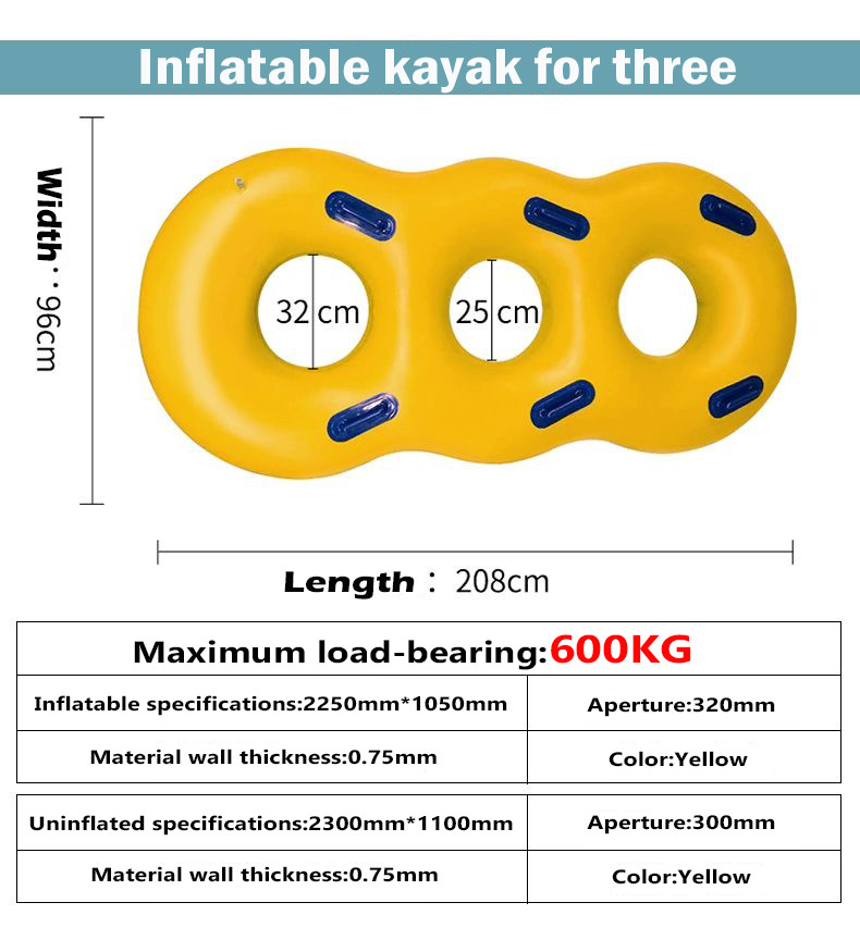 Multi - Person Swimming Ring Kayak For Kid Park Behemoth Bowl Slide Equipment