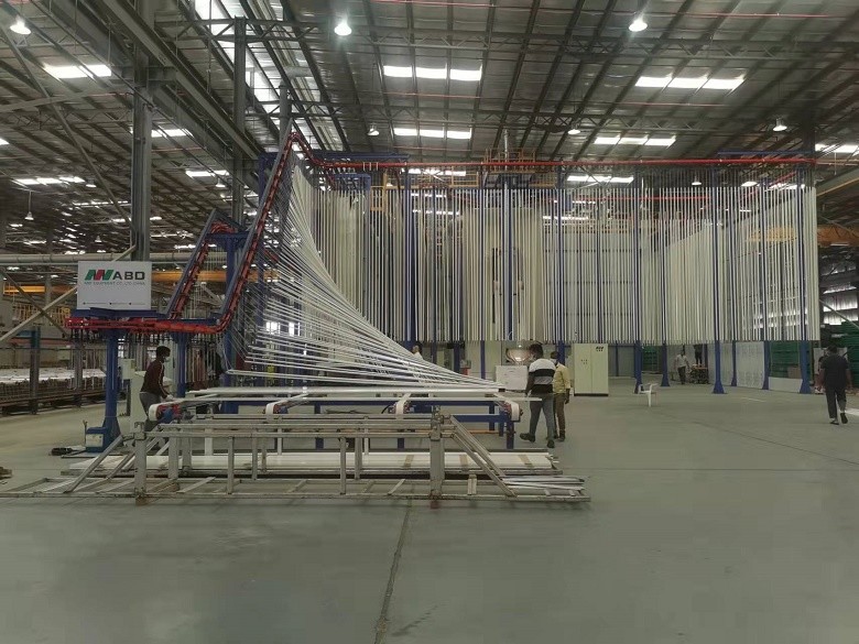 Shot Blasting Metal Powder Coating Line Spraying And Dip Pretreatment Plant