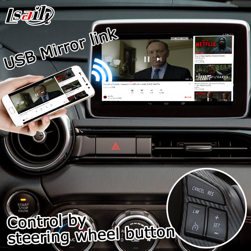 FIAT 124 Android Auto Carplay Box Mazda MX-5 MX5 Knob Control Video Interface