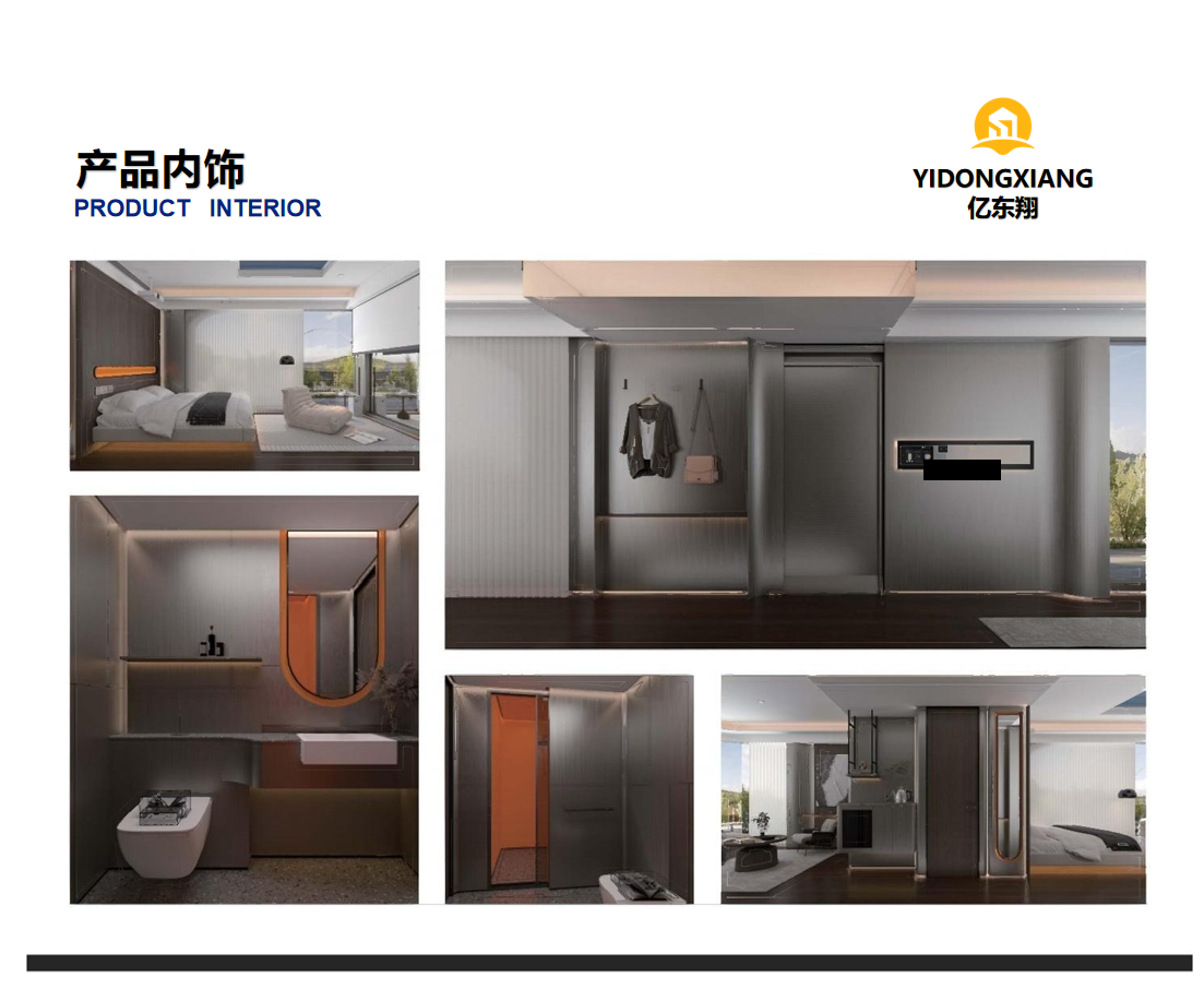 Hotel Space Capsule Container House Prefab Modular House Building With Interior Decoration