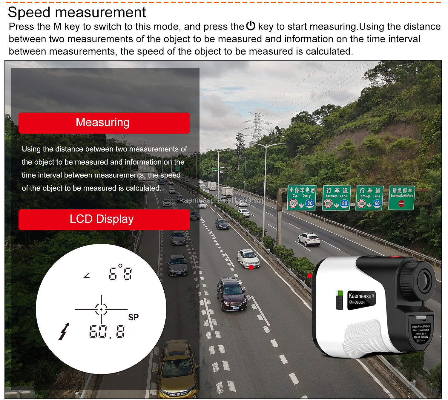 Long distance laser rangefinder Handheld golf laser rangefinder Mini Laser Rangefinder with slope
