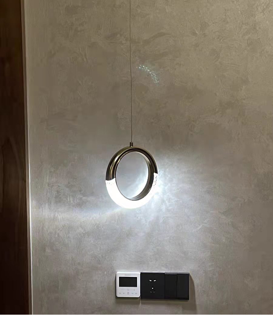 Luxury Crystal Chandelier For Staircase Led Home Decor Light Fixture Modern Creative Rings Chandelier(WH-NC-53)