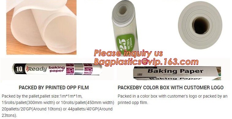 Bleached with Unbleached Greaseproof Paper for food wrapping,Environmental friendly and green greaseproof food packaging