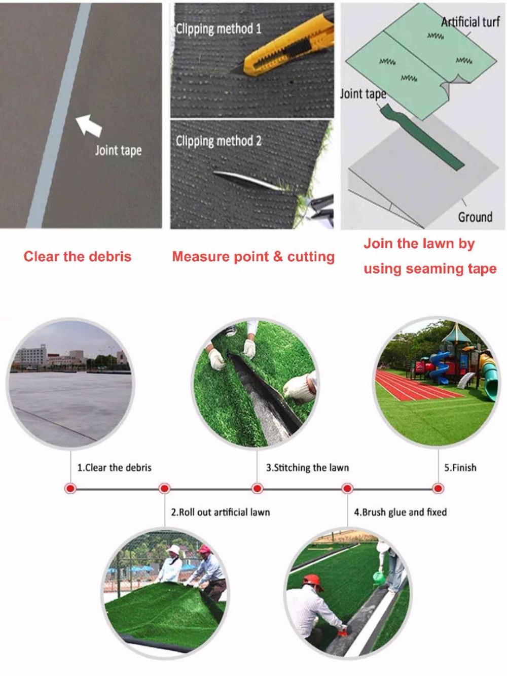 Filling Turf Sports Football Synthetic Grass 50mm Pile Or Size Customized