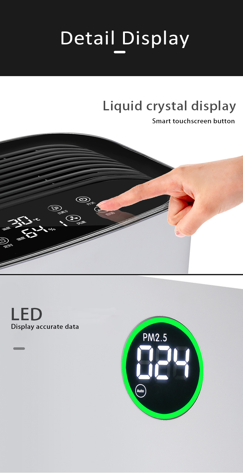 Household Anion Humidification Air Purifier Smoke Removal UV Ozone Air Purifier