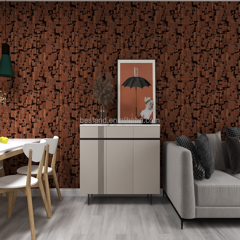 Anti-Static Vinyl Wood Texture Peel and Stick 3D Wallpaper for Vintage Wood Design Contact Paper Sticker 1.96ft * 6.56ft