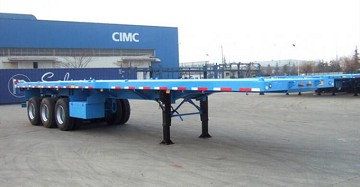 CIMC 2/3/4 axles new factory customized 12m 13m 14m 40t 60t 80t100t Africa container cargo transport flatbed deck semi trailer