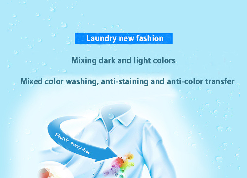 Household Laundry Anti Cross Dye Absorbing Laundry Sheets Antibacterial And Mite Removal Dissolving Laundry Sheets