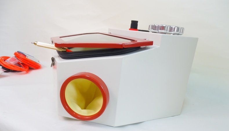 LED Light Dental Sandblaster Two Pen Dental Lab Equipment Dental Sandblasting Machine