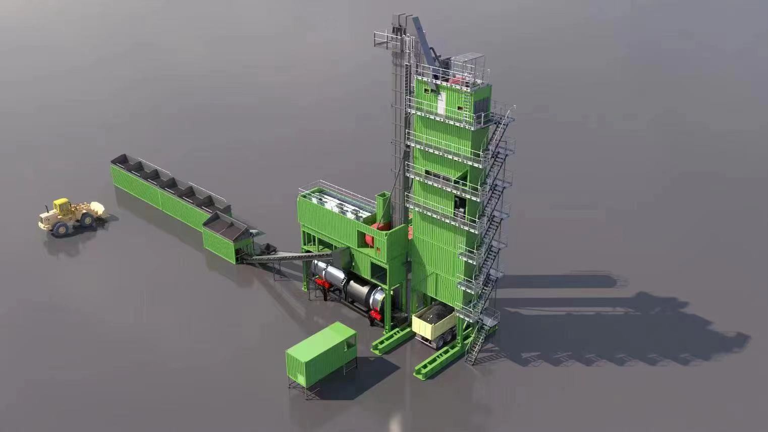 80TPH Asphalt Concrete Mixing Plant NOMEX Bag House Filter Road Construction