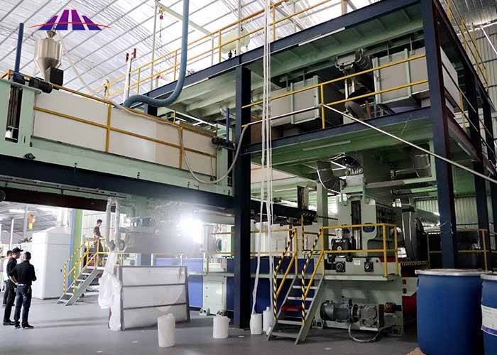 Professional SMS SMMS SXS PP spunbond Nonwoven production line for surgical gown cap shoe cover
