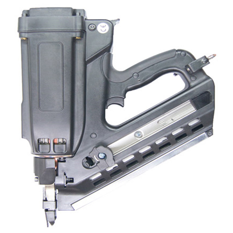 Pneumatic 34 Degree Framing Nailer Gun 7.4V Fuel Gas Powered Cordless 3.3KG