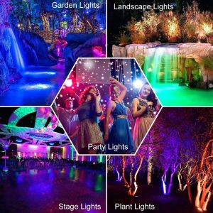 RGB Waterproof LED Flood Light With Remote Control 25w Dimmable
