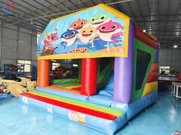 Inflatable Bouncer Jumping Castle Slide Underwater World Theme Commercial Bounce