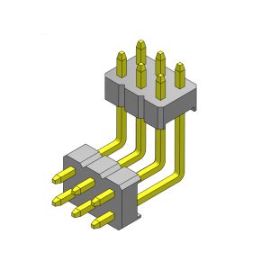  Pin Header Connector 2.00mm Dual Row Stack R/A TYPE 2*2PIN To 2*40PIN Manufactures