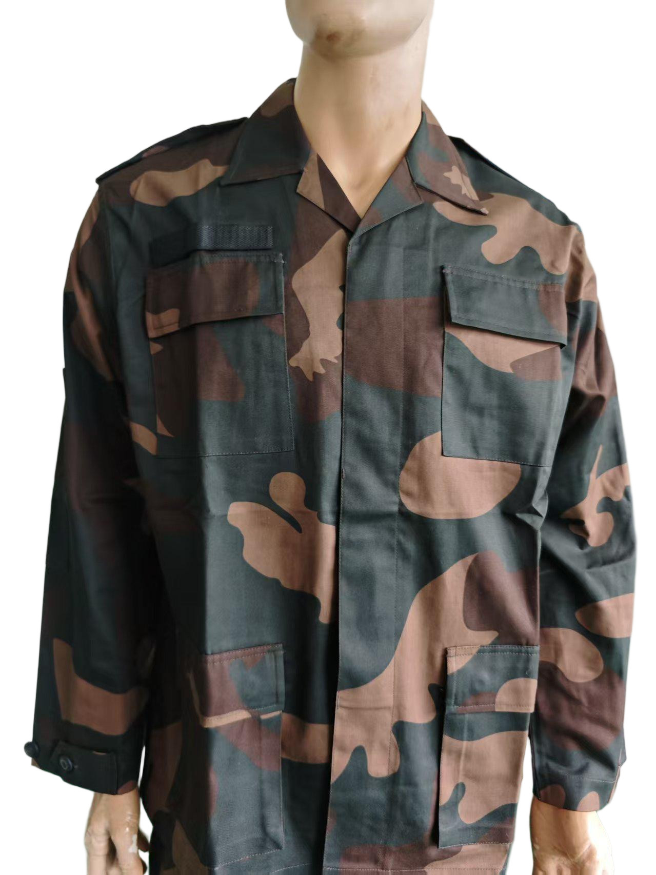 Military BDU Camo Jacket and Pants Set 65 35 Poly Cotton Tactical Workwear for Men Rip Stop Digital Camouflage Suit Tactical Hunting Clothes