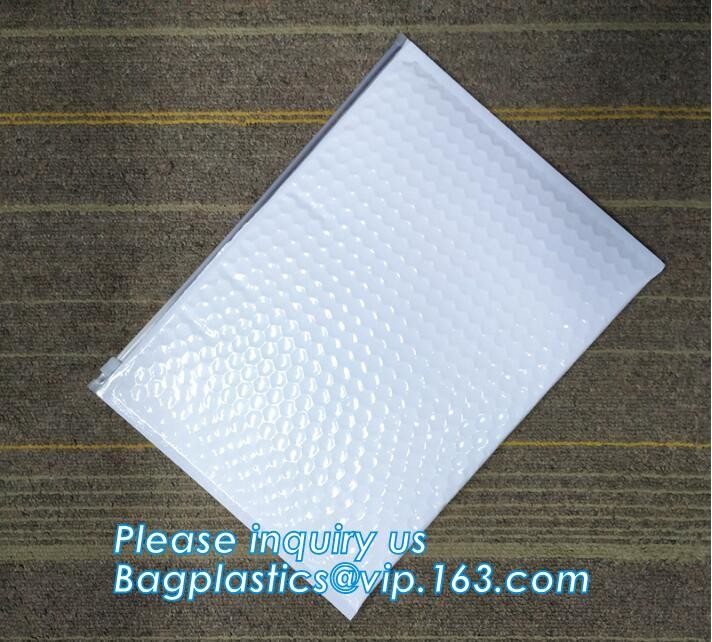 air mail metallic holographi rose gold bubble padded mailer / Zip lockkk bubble bag/ slider bubble bag,Holographic Factory