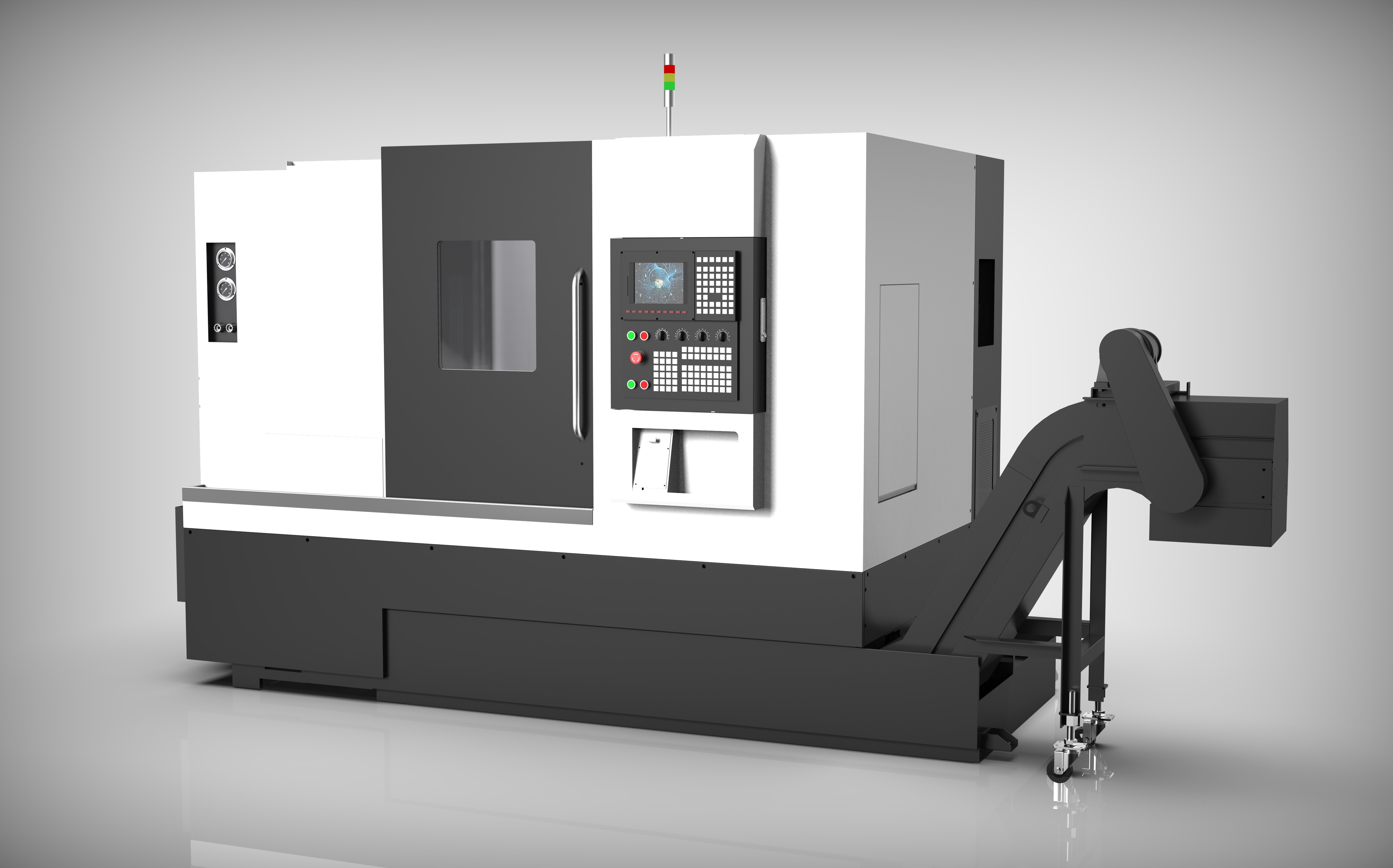  5052Y CNC Lathe Machine With Powered Y Axis 12T Turret Manufactures
