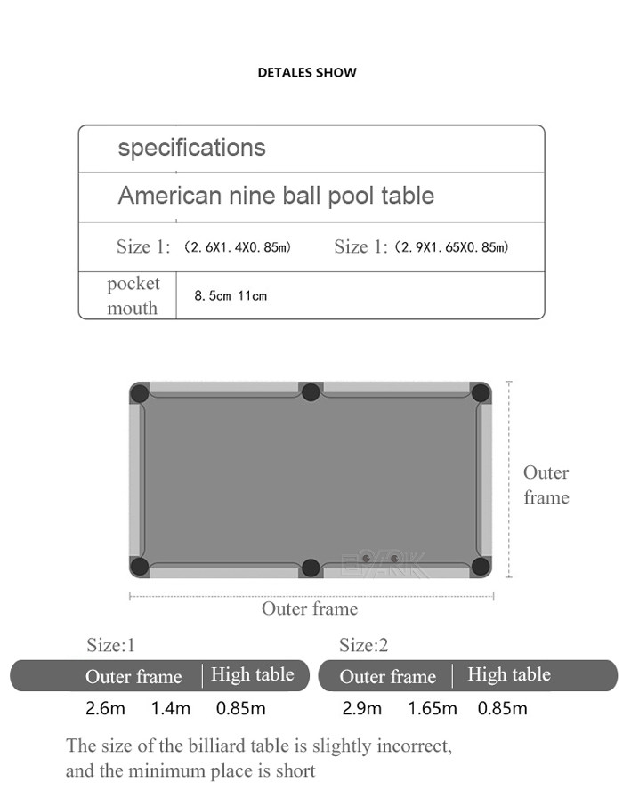 Two In One Automatic Return Rainbow Pool Table Villa Ball Room Club
