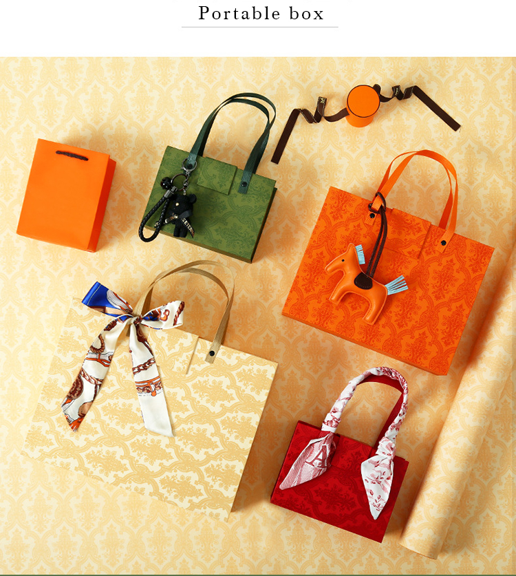 CMYK Printing Cardboard Candy Custom Wedding Gift Box With Handles