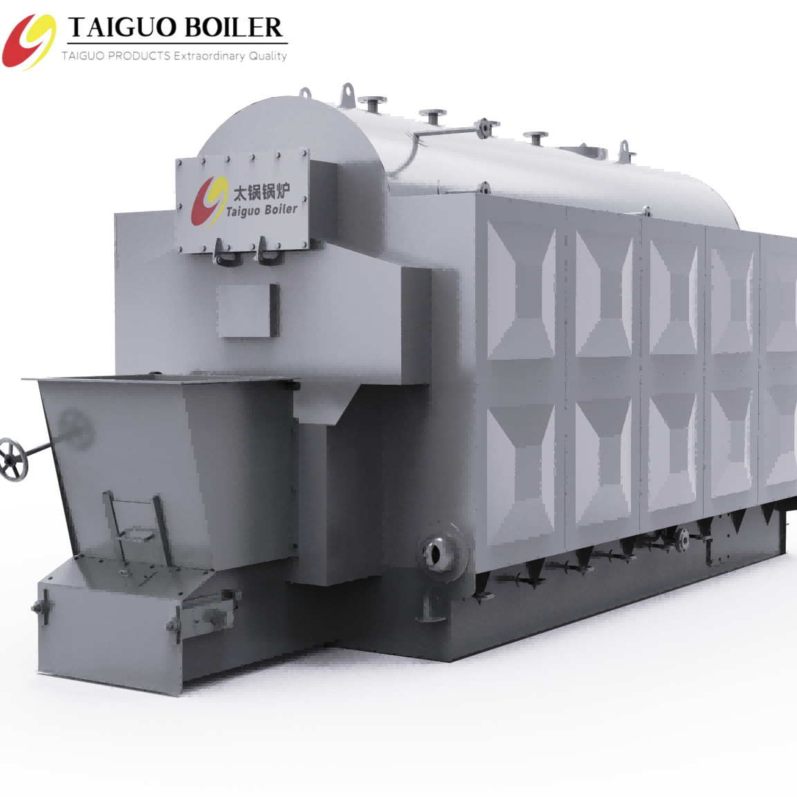 Compact Design DZL Series Chain Grate Biomass Steam Boiler High Thermal Efficiency