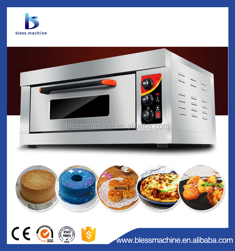 2 Trays Stainless Steel Gas/Electric Deck Oven for Domestic Village Active Demand