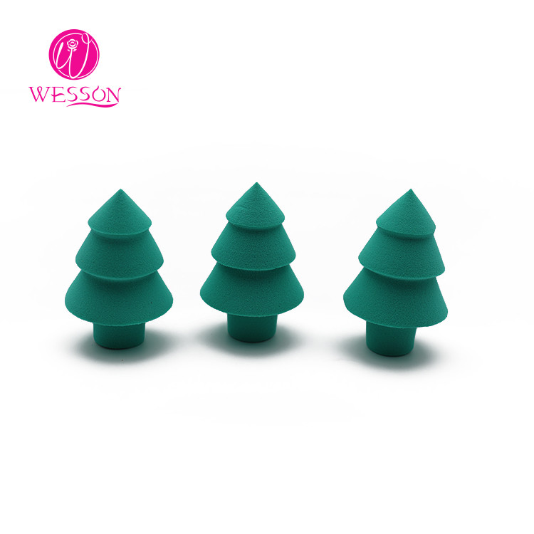 Wesson Multicolor Tree Shaped Makeup Beauty Sponge