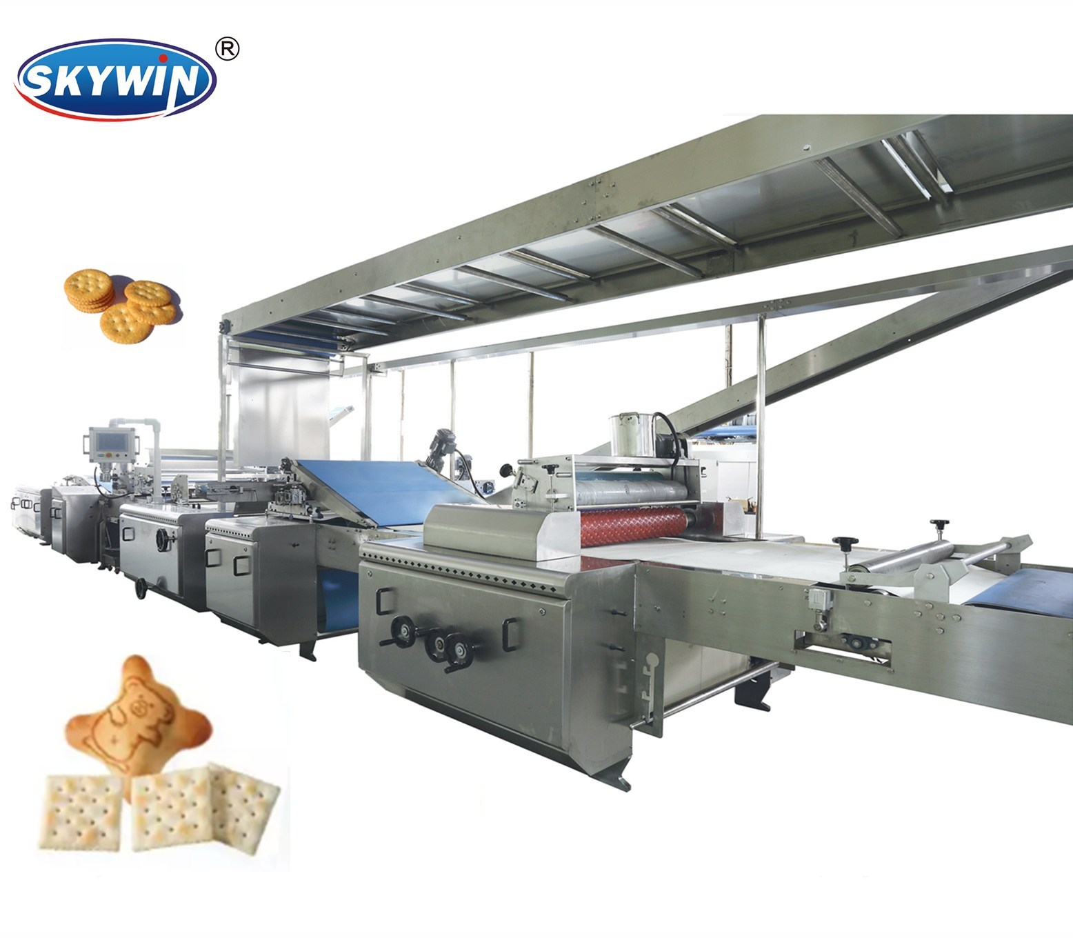 Food Factory Cookie Depositor Machine PLC Touch Screen Jenny Cookie Maker