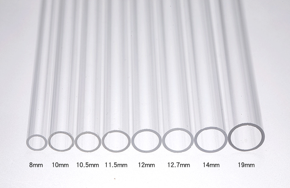 Transparent Large Diameter Quartz Glass Tube 19mm OEM Service