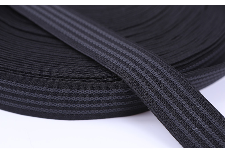  Polyester Rubber Non Slip Gripper Elastic Webbing For Cloth Manufactures