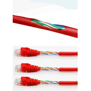 LSZH Jacket CAT5E Patch Cord For Home And Office Network Connection