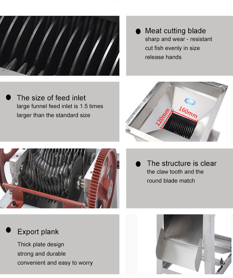 High Yield Fish Slice Cutting Machine 60 Kg Fresh Fish Cutting Machine