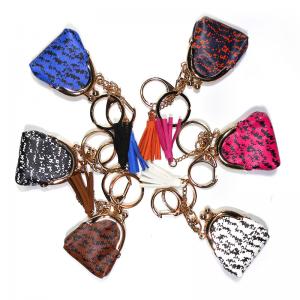 China Copper Plating Coin Bag Keychain , Durable Mini Coin Purse Keychain on sale