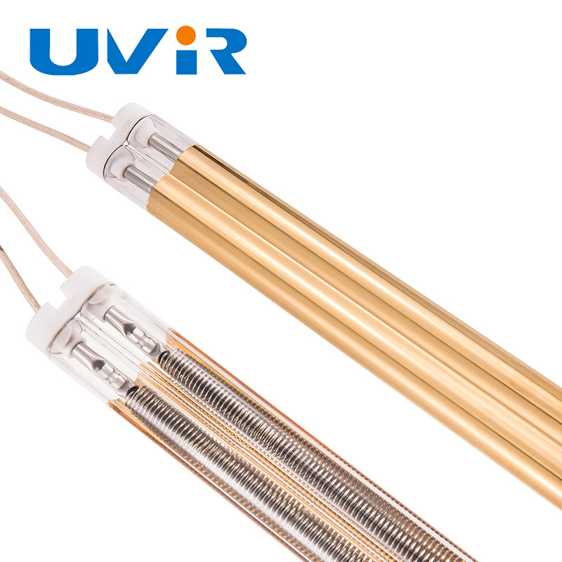 2500w 415v Twin Tube Medium Wave Infrared Heating Lamp For 3D Printers