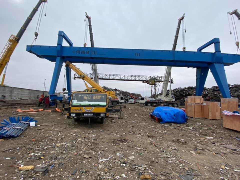 5TON 10TON 16TON 20TON Electric Single Beam Gantry Crane For Outdoor Remote Control