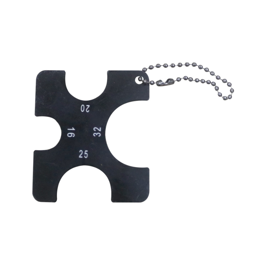 DL-1232-24 4 In 1 Pipe Caliper Gauge Tool Black Measure Pipes Diameter