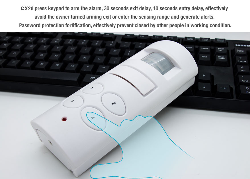 GSM SMS PIR Motion Alarm Security Systems with Auto Dial and Hidden Keypad