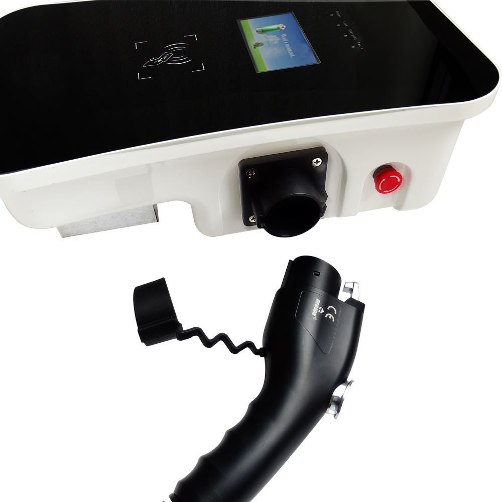 7KW AC Wall Box EV Charger Pole Type1 2GB/T Home Level 2 Charging Station