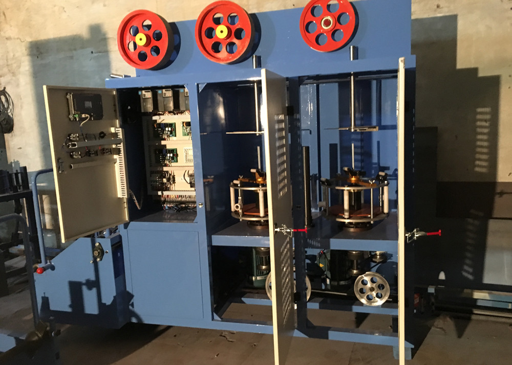 50m/min Vertical Type Tension Copper Tapping Cable Wrapping Machine