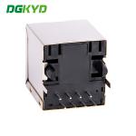 100Mbps 180 Degree Direct Insertion RJ45 Network Connector 8PIN Vertical Socket