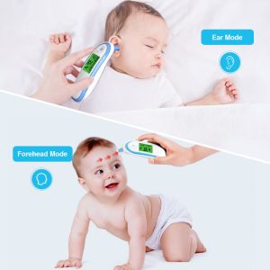 Portable Body Digital Fever Thermometer With Fever Alarm Accurate No Touch